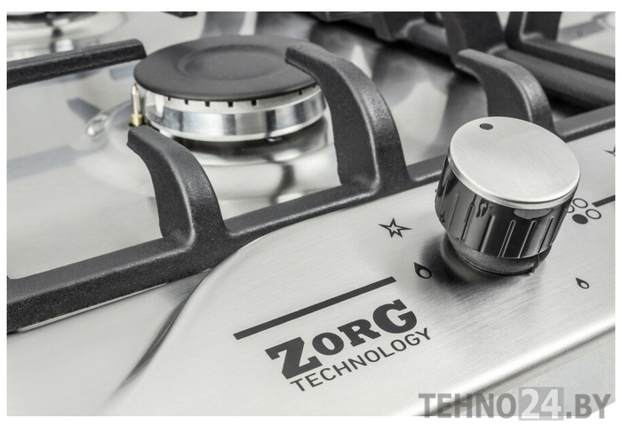 Фото Газовая варочная панель ZorG Technology NT 121 black EMY + inox